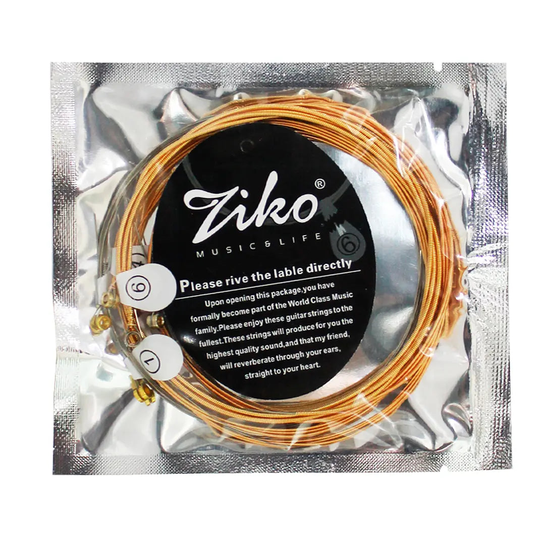 Cuerdas Guitarra Acústica Ziko .10 DP-010 Phosphor Bronze