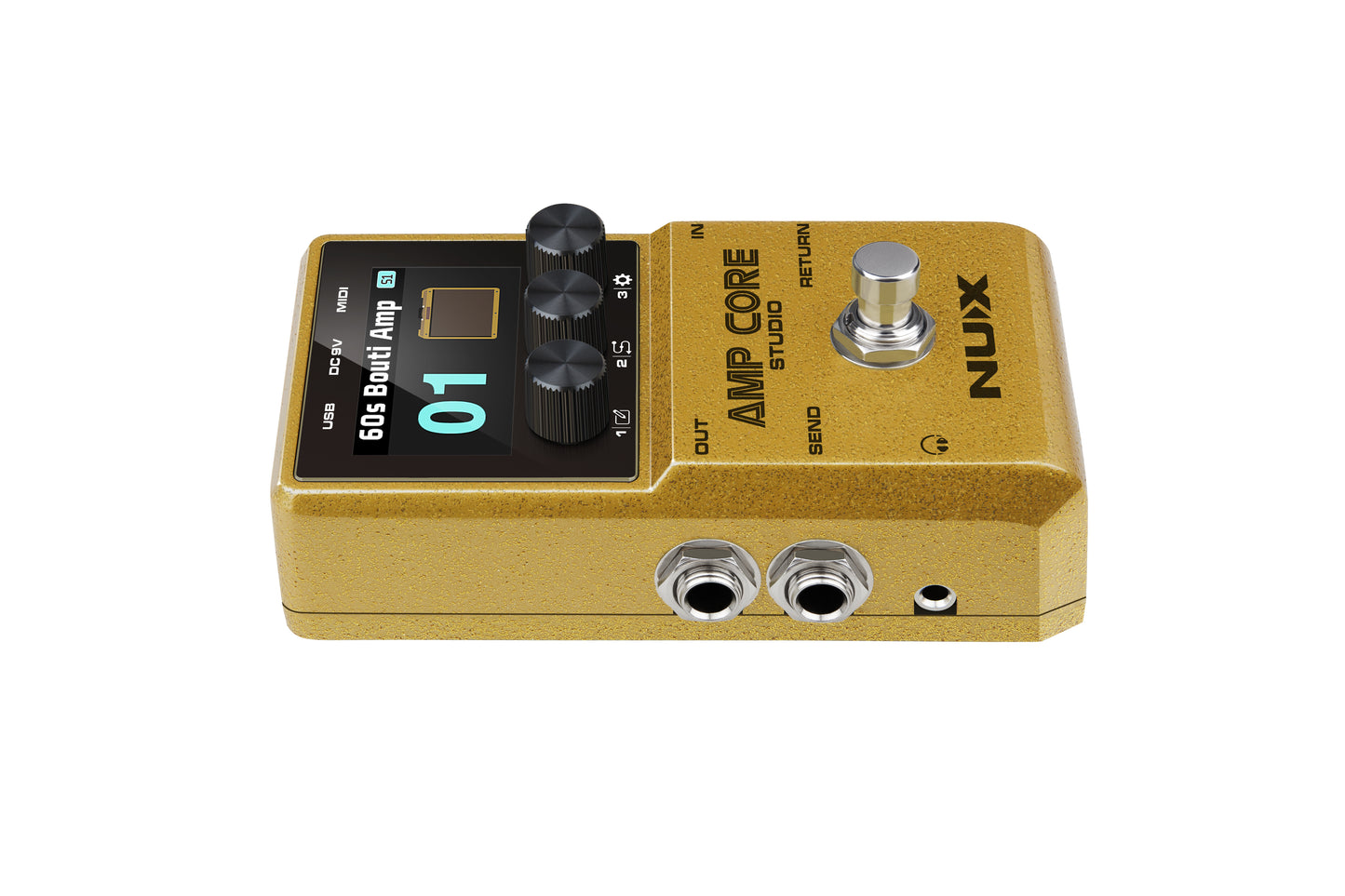 Pedal Nux Amp core Studio (Modelador de amps y cargador de IR)