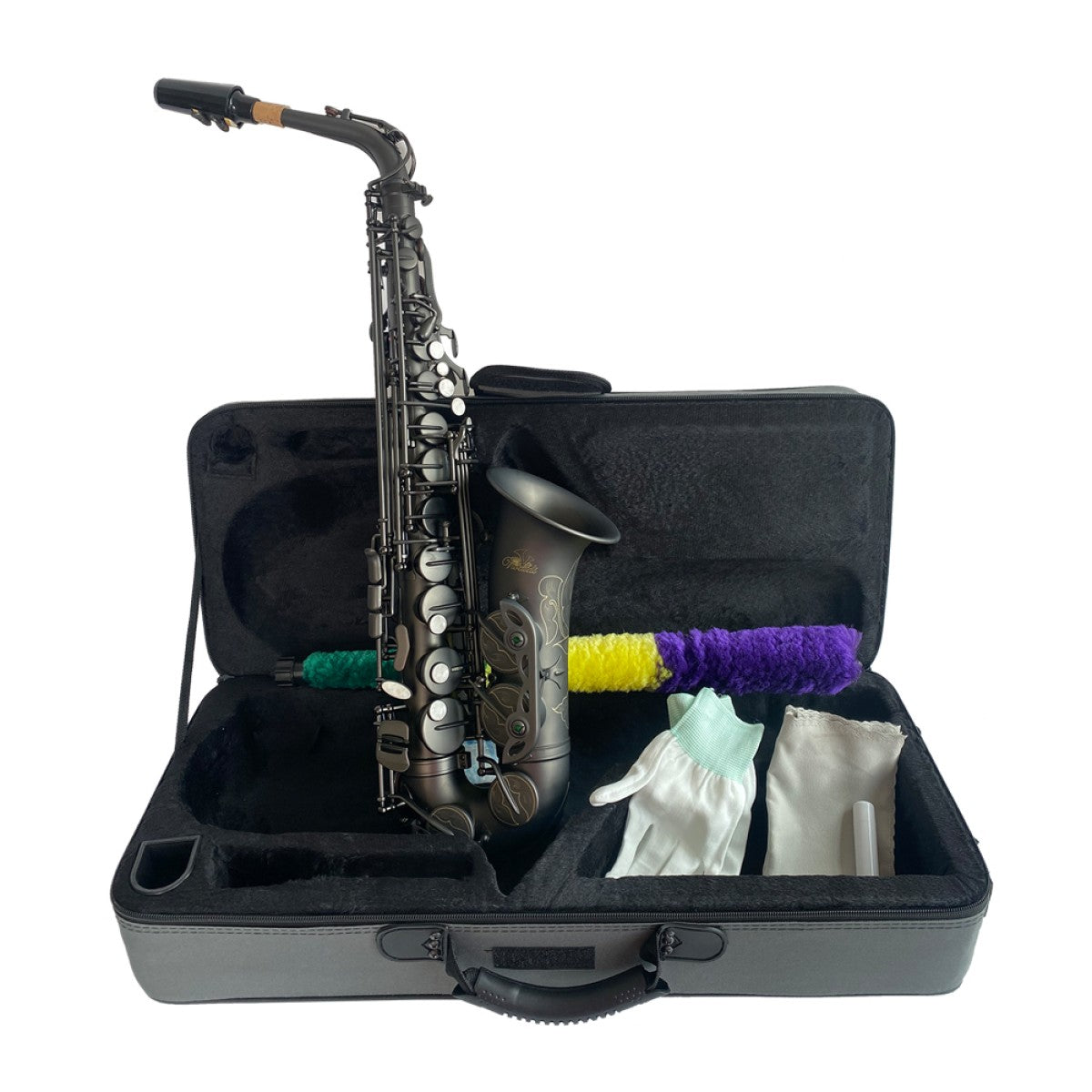 Saxofón Alto Vivaldi Negro/Mate YWAS-06MT