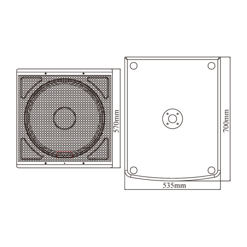 Subwoofer Activo BLG BW11-18WA1 18'' (1800 watts)