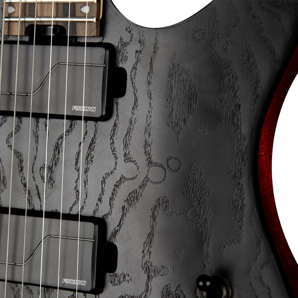Guitarra Eléctrica Cort KX500 Etched EBK