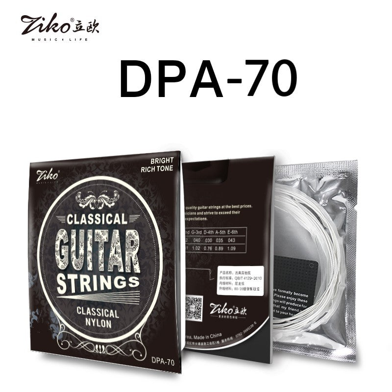 Cuerdas Guitarra Clásica Ziko DPA-70 nylon