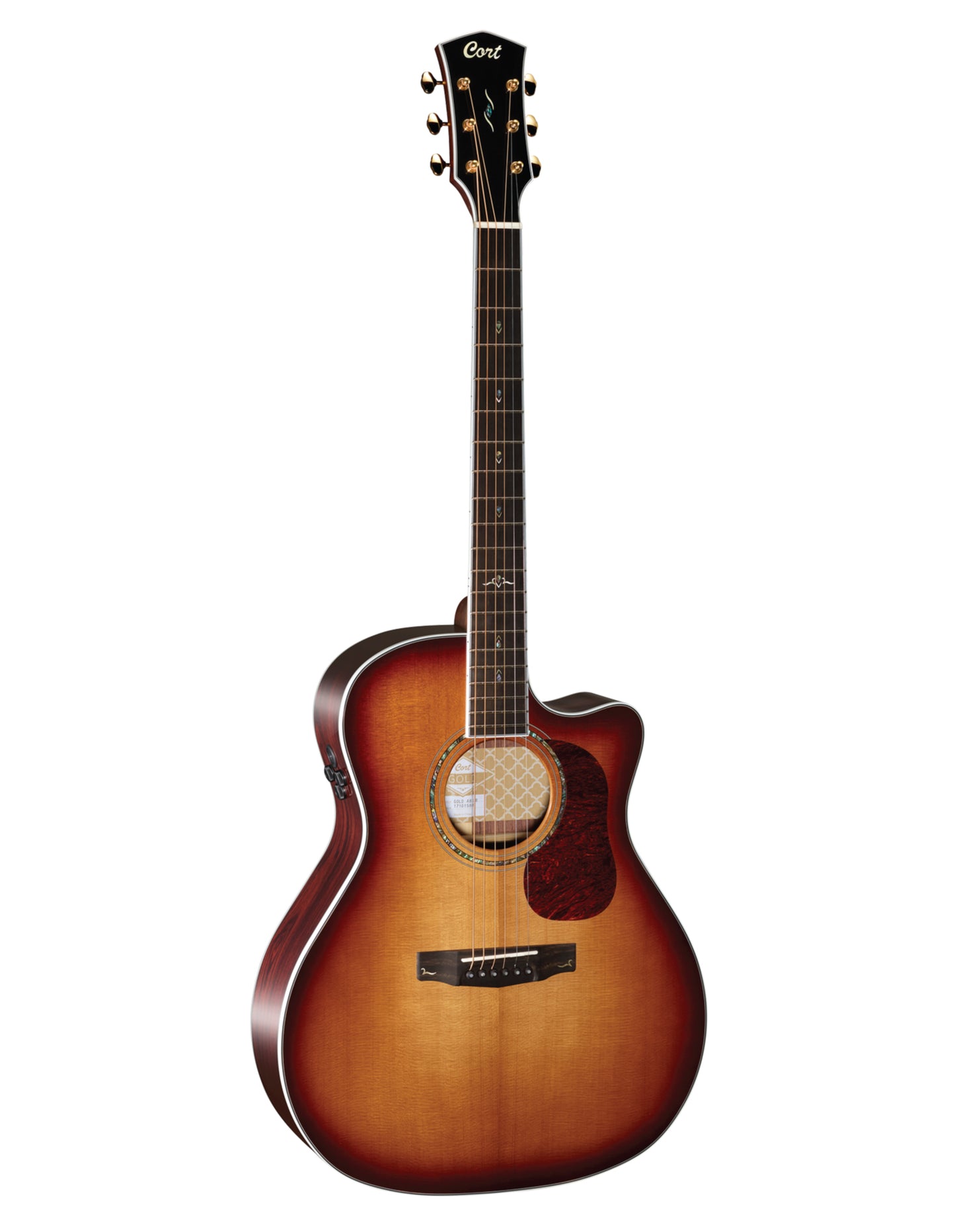 Guitarra Cort Electroacústica Gold A8 Light Burst