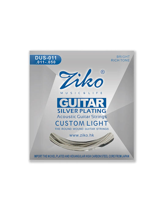 Cuerdas Guitarra Acústica Ziko .11 DUS-011