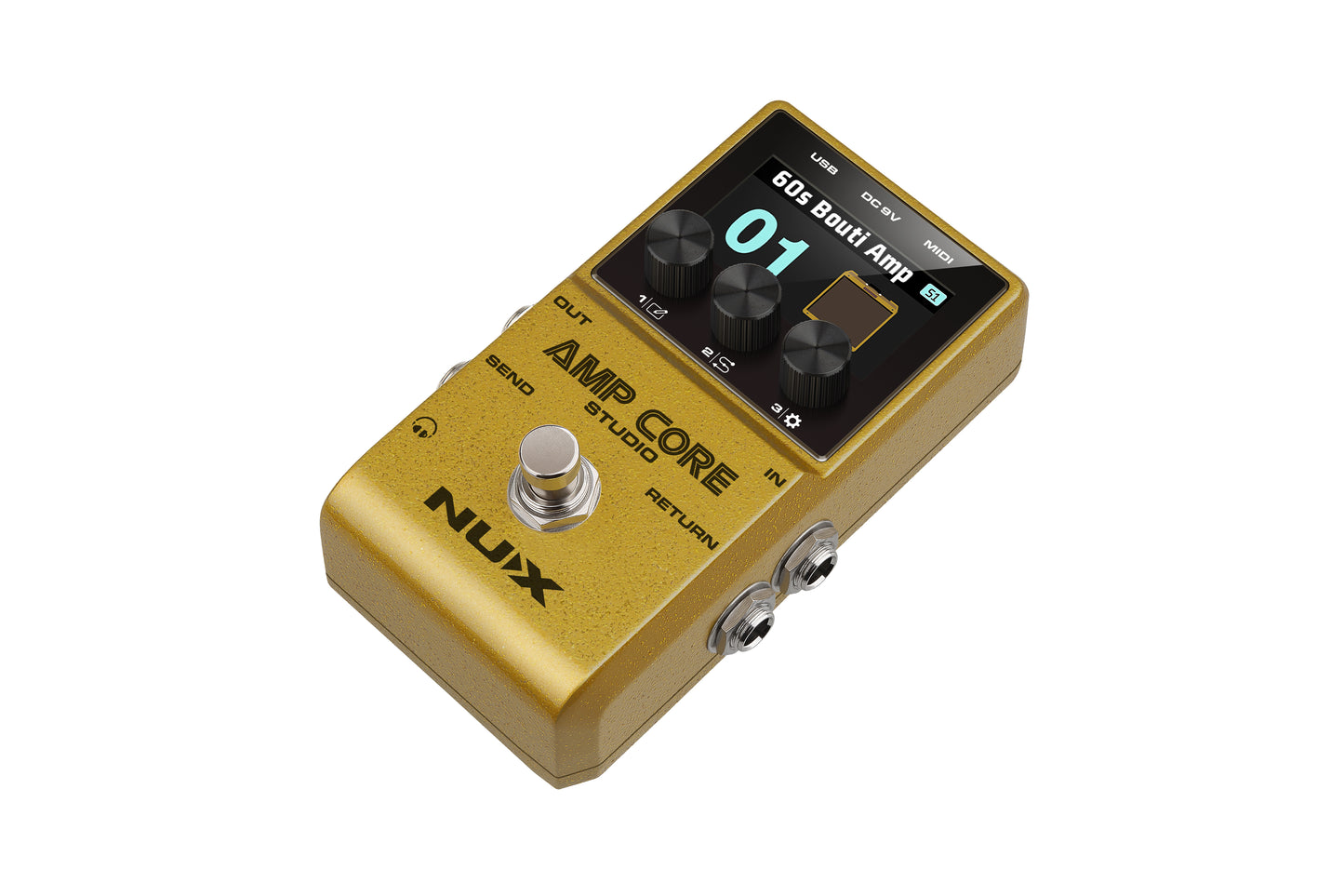 Pedal Nux Amp core Studio (Modelador de amps y cargador de IR)
