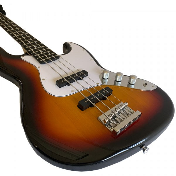 Bajo eléctrico Hendrix de 4 cuerdas Sunburst – BH-EBS100-20BS