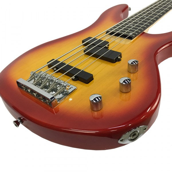 Bajo eléctrico Hendrix 5 cuerdas BH-EBS200-24-5TRB