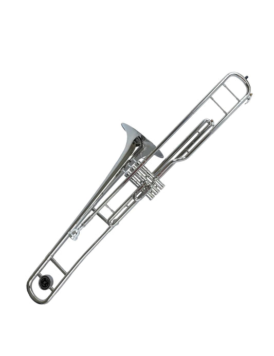 Trombon Vivaldi Niquelado con Válvulas YWTM-1031N