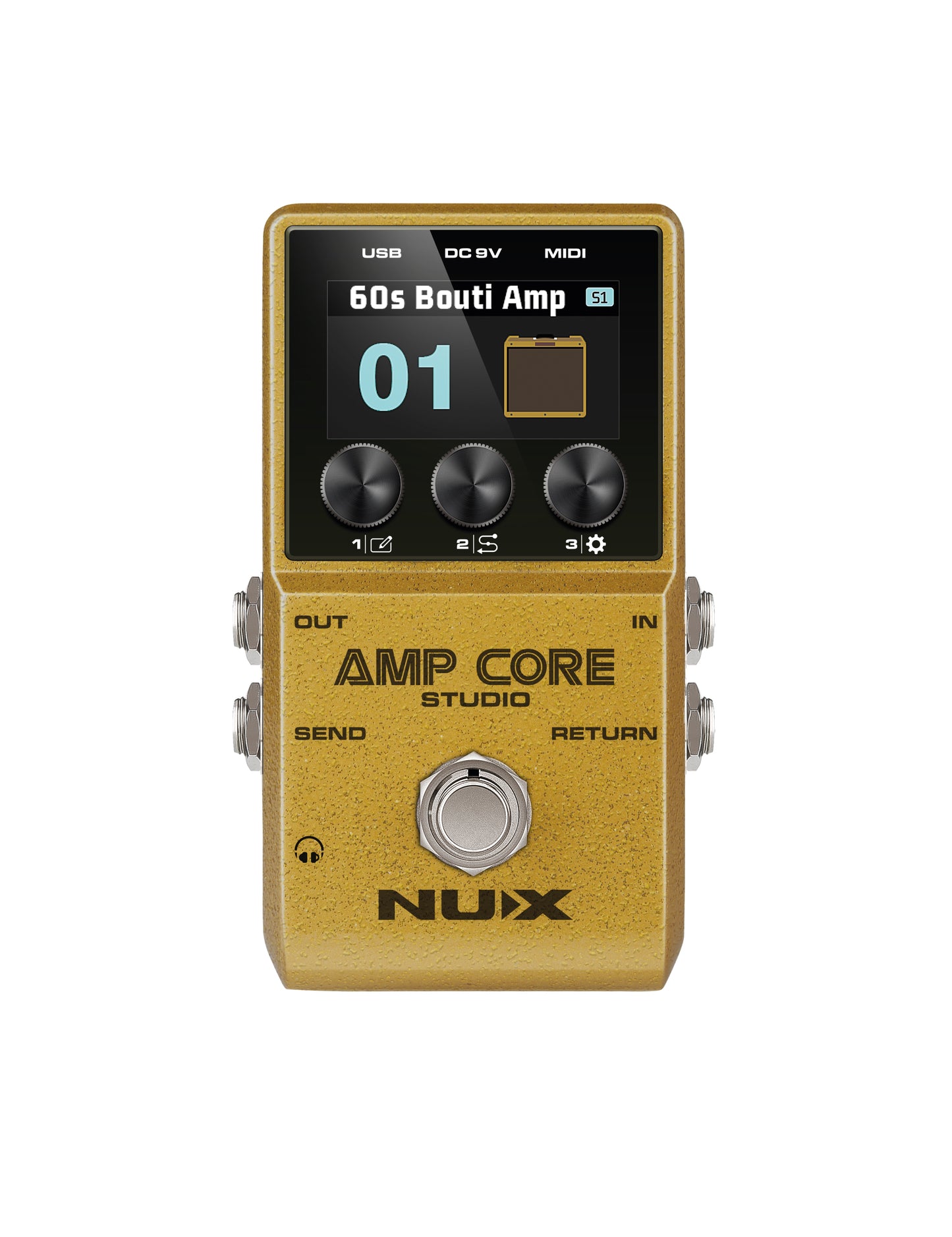 Pedal Nux Amp core Studio (Modelador de amps y cargador de IR)