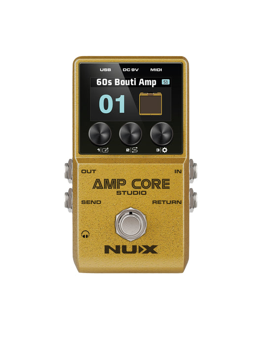 Pedal Nux Amp core Studio (Modelador de amps y cargador de IR)