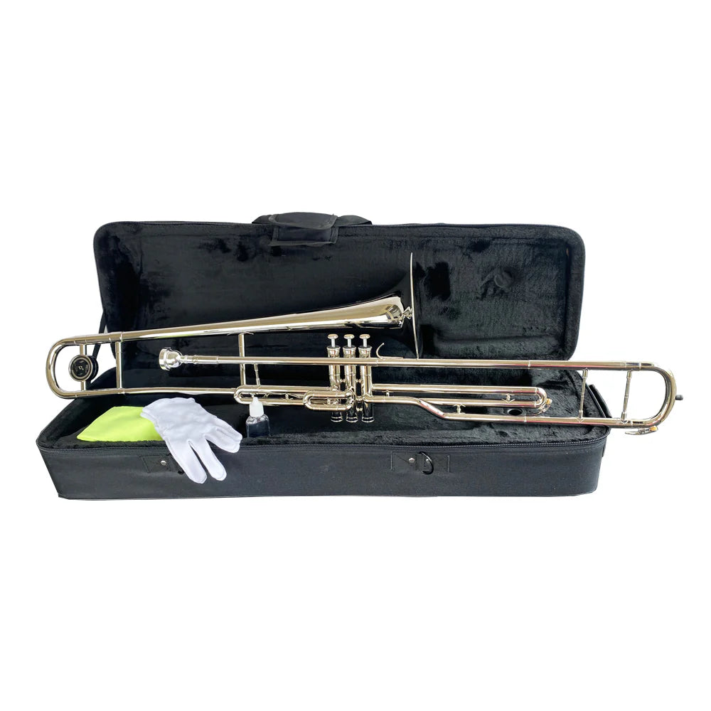 Trombon Vivaldi Niquelado con Válvulas YWTM-1031N