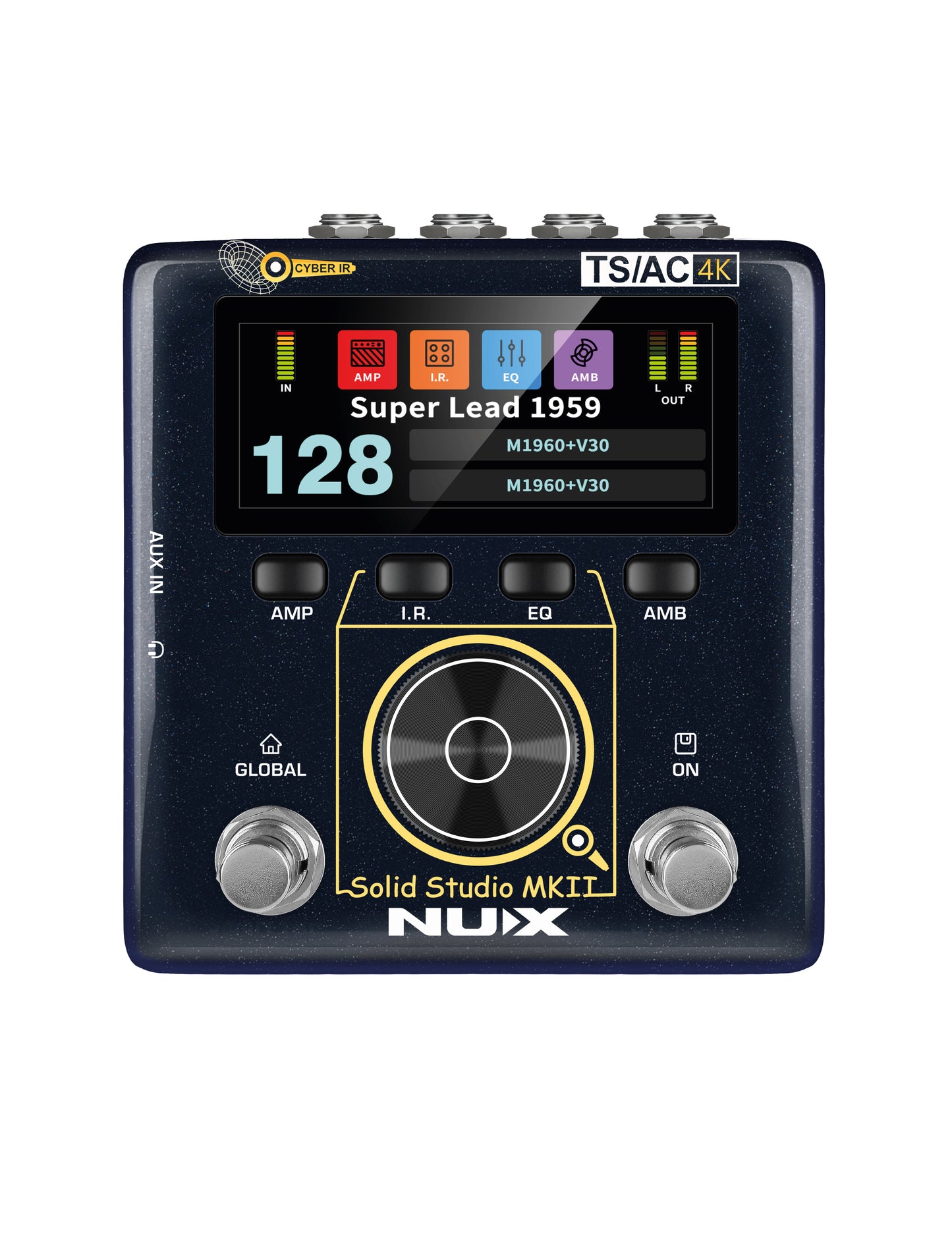 Pedal Nux Solid Studio MKII (Simulador IR & Power Amp)