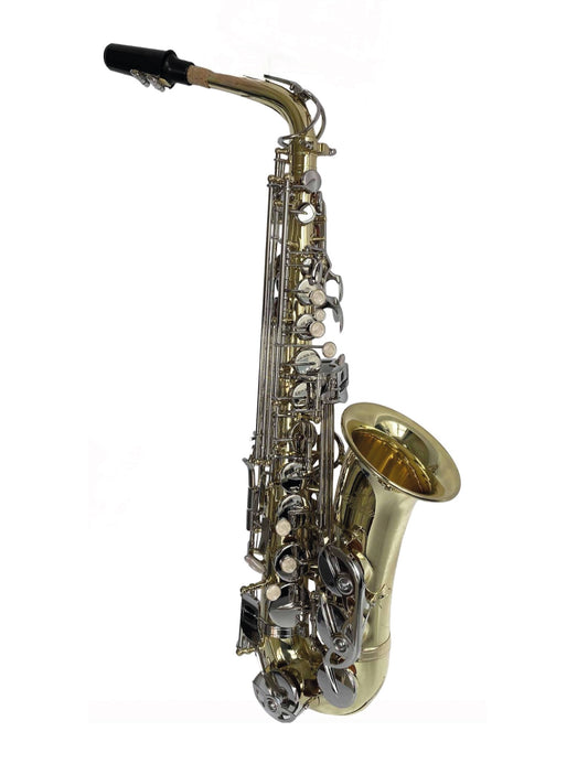 Saxofón Alto Vivaldi Dorado con llaves Niqueladas YWAS-207