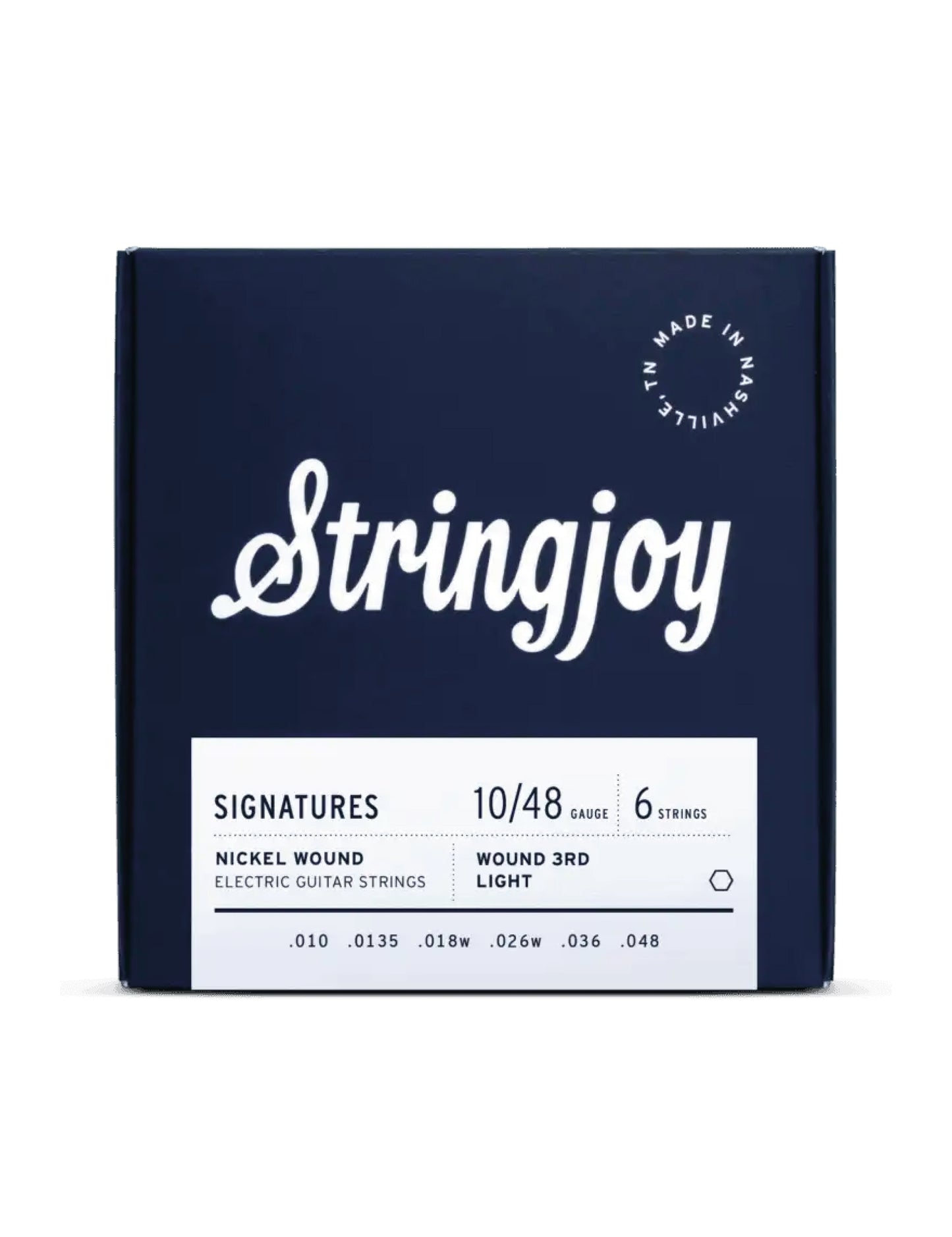 Cuerdas Guitarra Eléctrica STRINGJOY 10/48 WOUND 3RD LIGHT