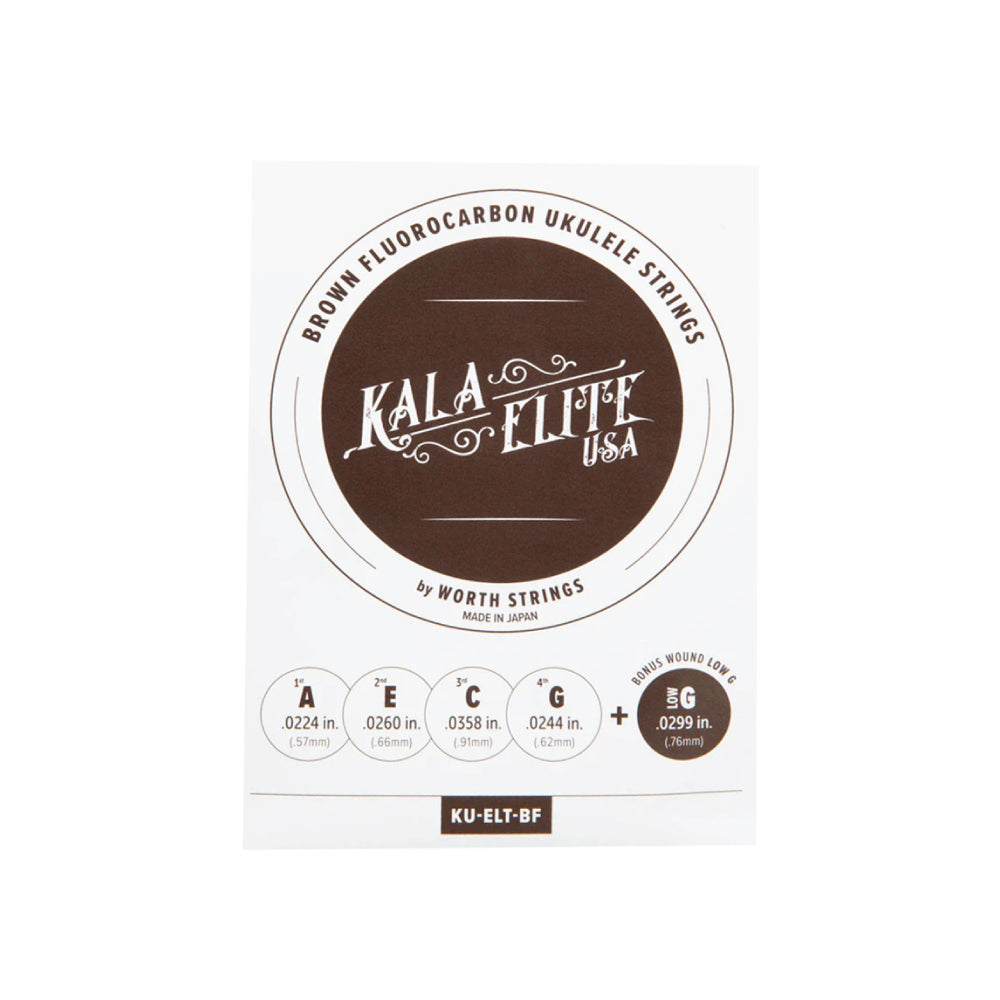 Cuerdas para Ukulele KALA ELITE USA Fluorocarbon (Low G/ HIgh G)