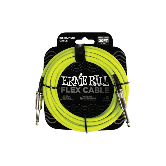 Cable de Instrumento Ernie Ball Flex (Green) 20ft