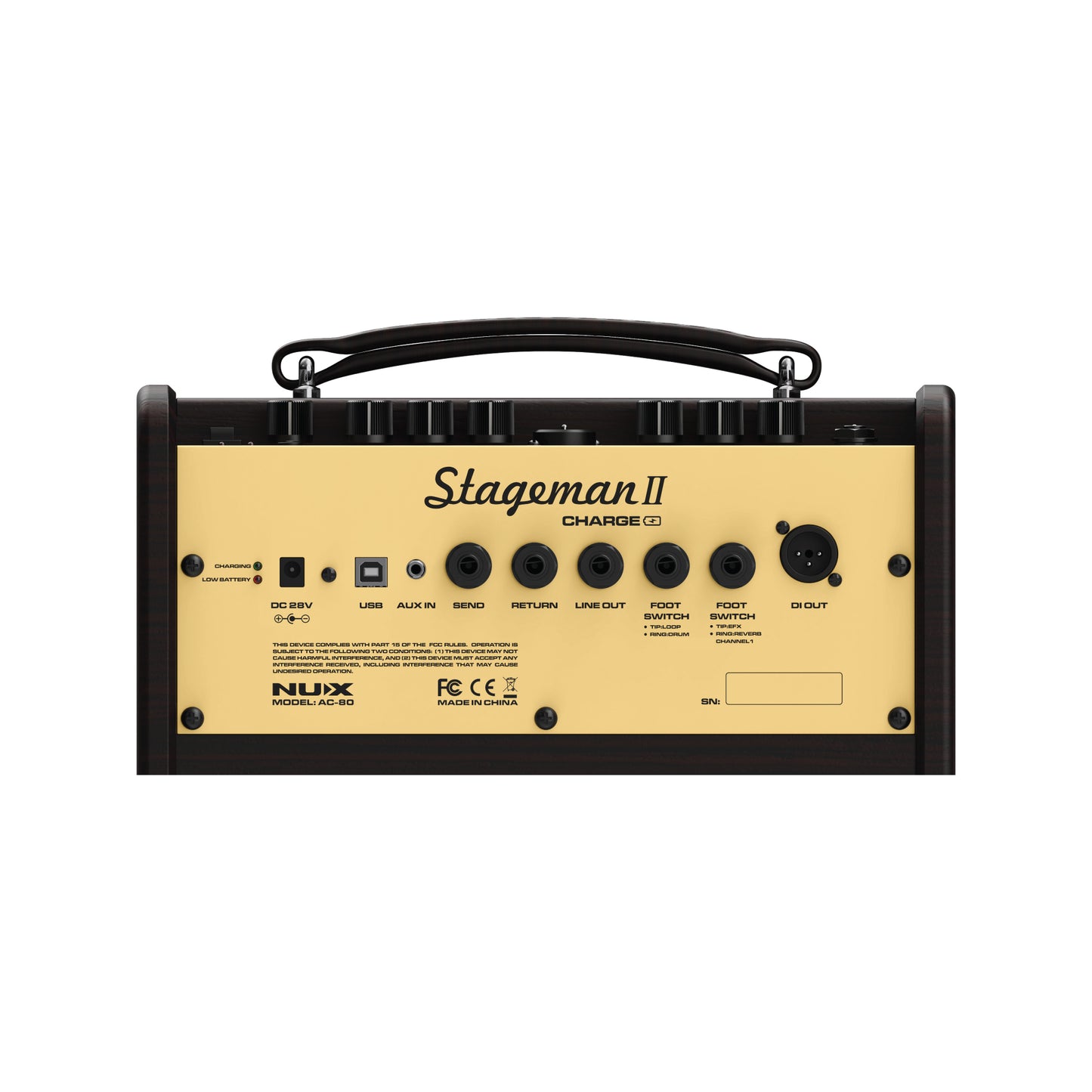 Amplificador para guitarra Acústica Nux Stageman II AC-80 (App vía Bluetooth)