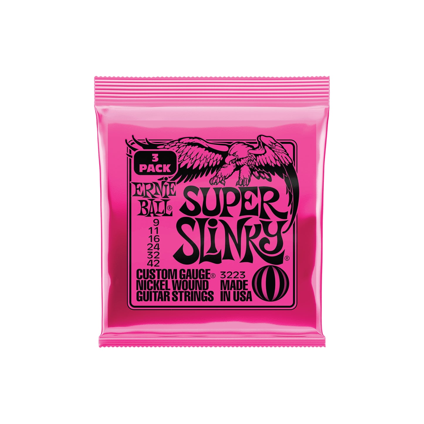 Cuerdas Guitarra Eléctrica Super Slinky .09 (3 pack)